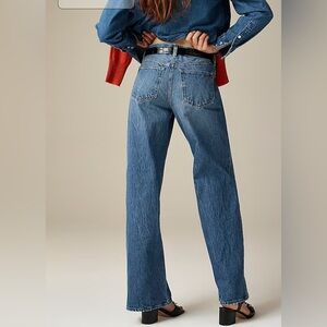 J Crew Women’s Lower-rise wide-leg jean in 1984 rigid denim medium blue Size 24